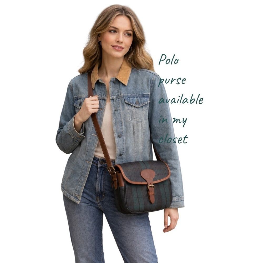 Lauren Ralph Lauren Denim Jacket Corduroy Collar Women’s Large Preppy Classic - Picture 4 of 12